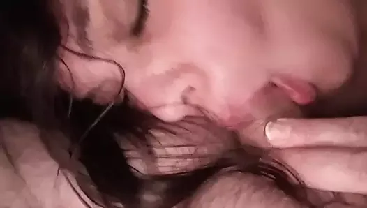 Relaxing amateur homemade sextape blowjob brunette deepthroath face fuck cum in throat deep