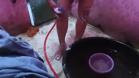 My stepmom always films herself in the shower to show off her big firm