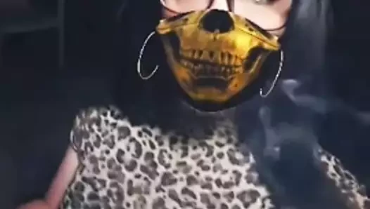 Sissy CD Smoking a joint