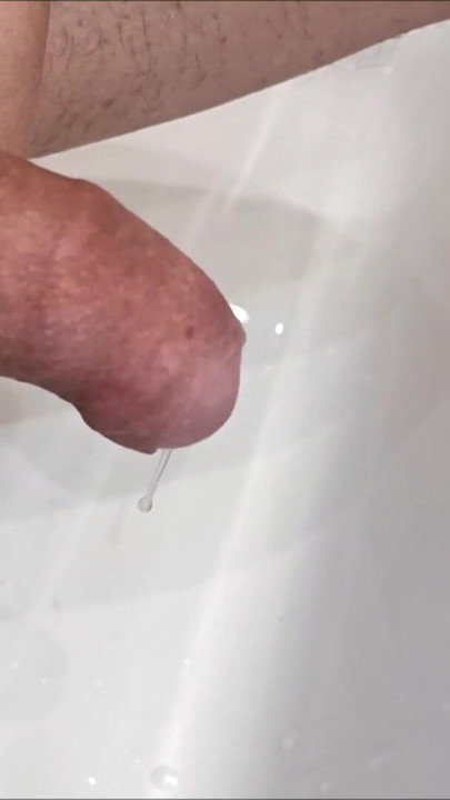 Must-share moment from "Slow motion flooding cumshot, cumming with a ball stretcher"