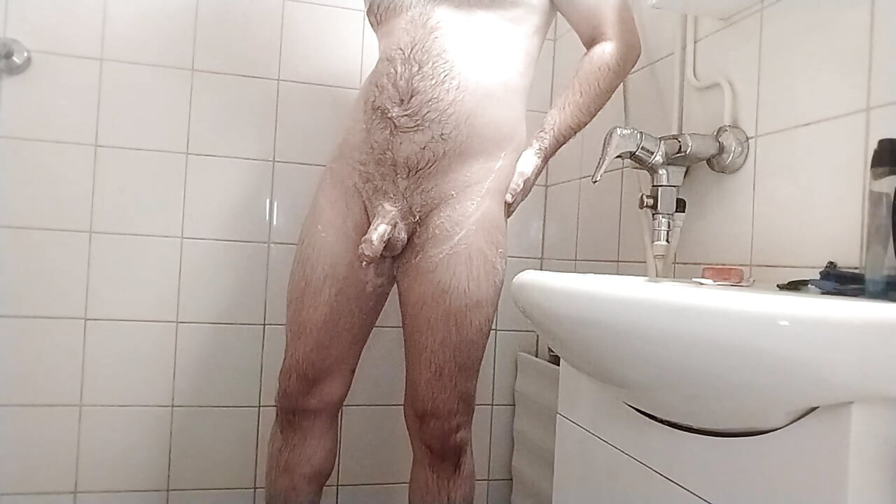 I shave my cock and balls and shower after that