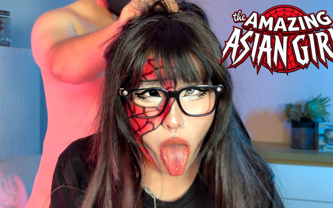 Japanese Stepsis Became Spider-girl. Hard Fuck Makes Her Human Again?