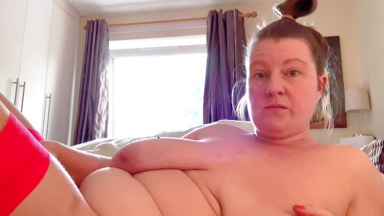 Lovely Orange Stockings and My Favourite Vibrator