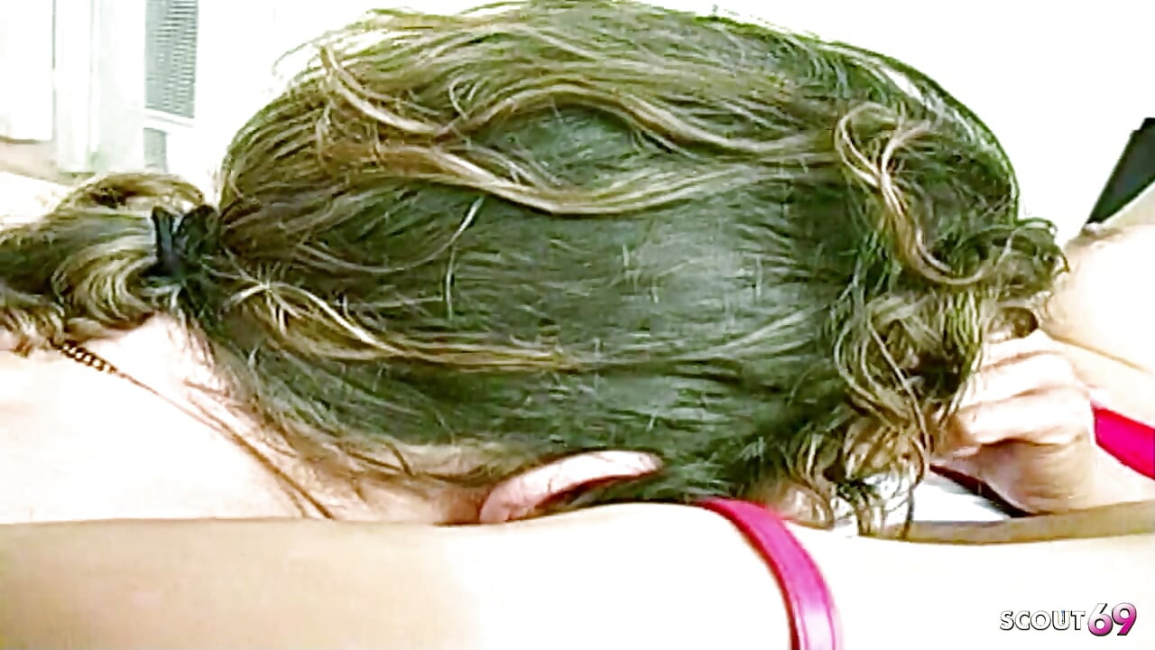 Blonde Shemale Gets a Blowjob From Naughty Neighbors