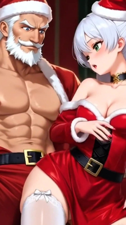 "Naughty Santa Punishes Submissive Mrs. Claus on Christmas Night - Hentai Anime" | Clip 2