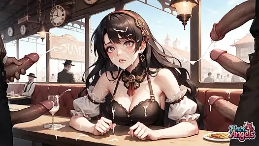 Creamy Steampunk Seduction: Maid's Whipped Cream Explosion