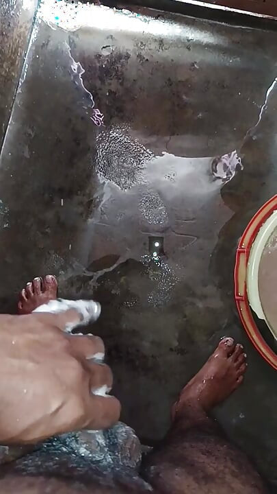 Bath room enjoying  blow job
