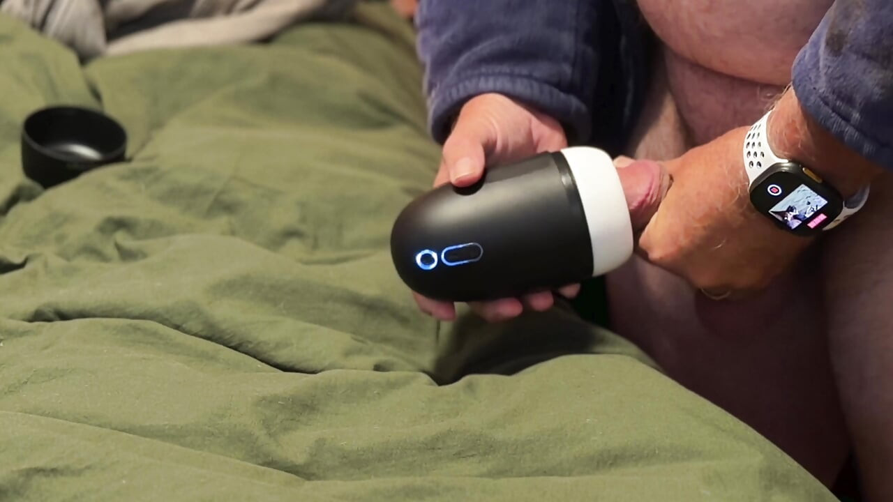 Hands free orgasm cum lube collecting