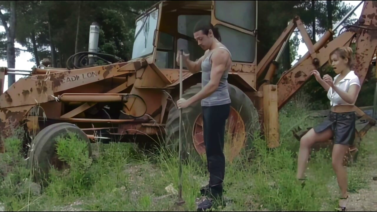 Engaged Couple Anal Sex on the Bulldozer