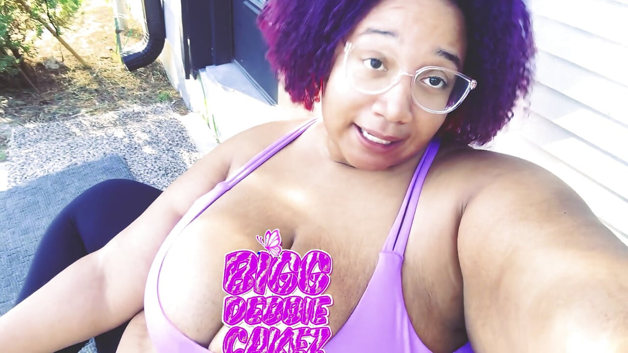 pretty bbw showing off her goodies