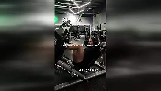 TikTok Live Gym Gangbang: 5 Strangers Breed 18yo Pussy