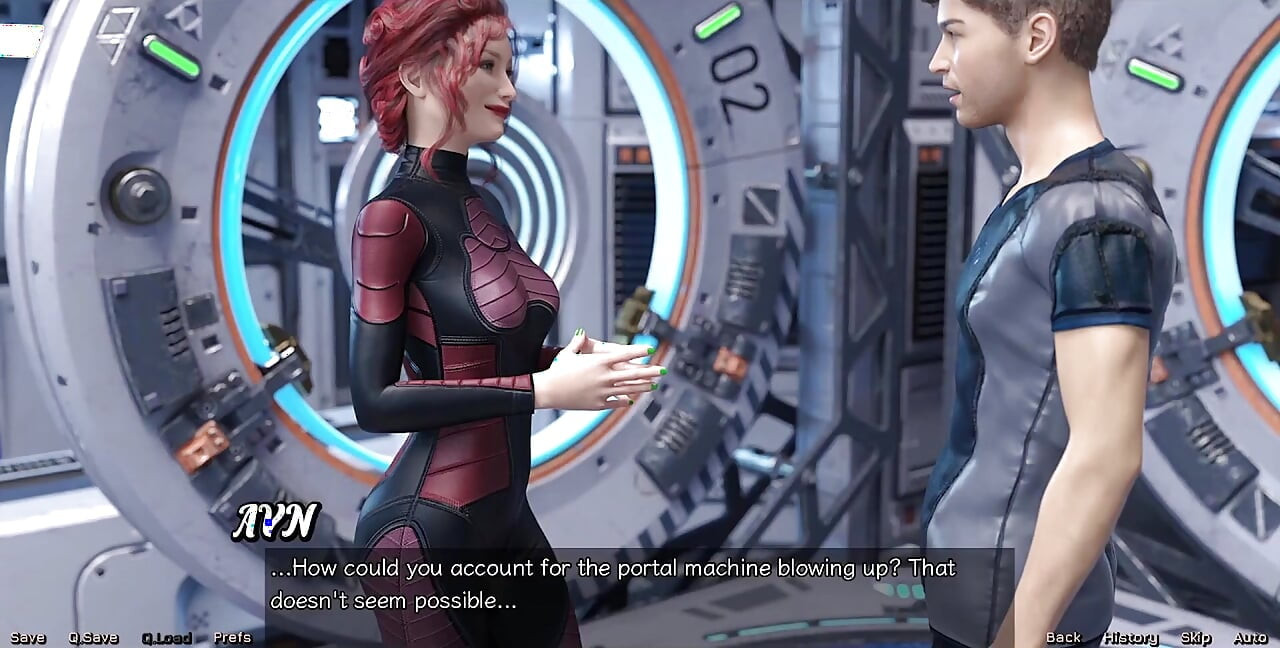 Stranded in Space - Holding Hands with Asian Scientist MILF