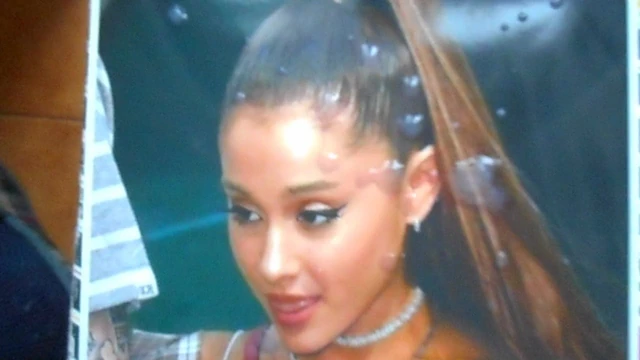 cumtribute fot Ariana Grande bitch