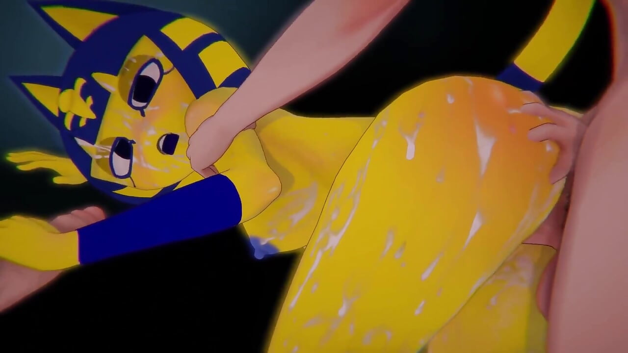 [animal Crossing] - Ankha Wchodząc do Strefy (jazda na Villager & POV Zone Dance) (4k/60fps)