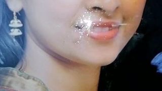 Sri divya cum Tribute and face fucking