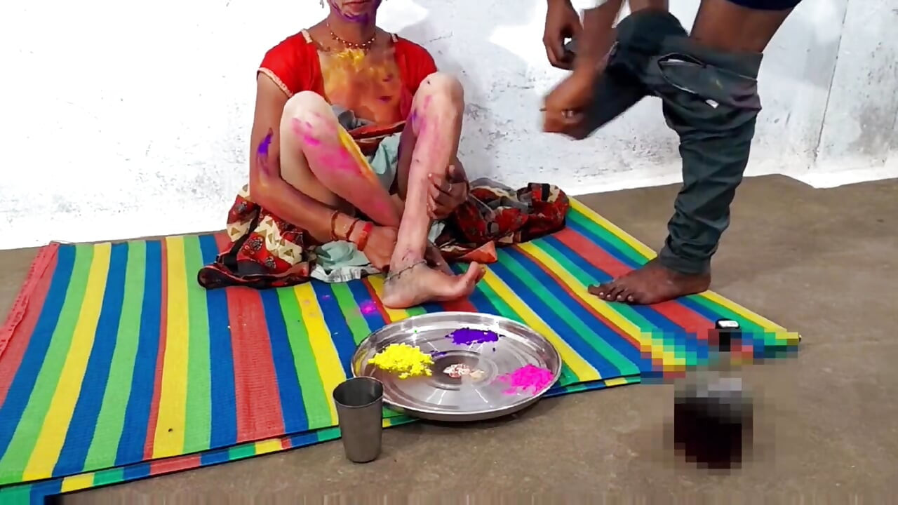 Special Holi with Husband's Friend.
