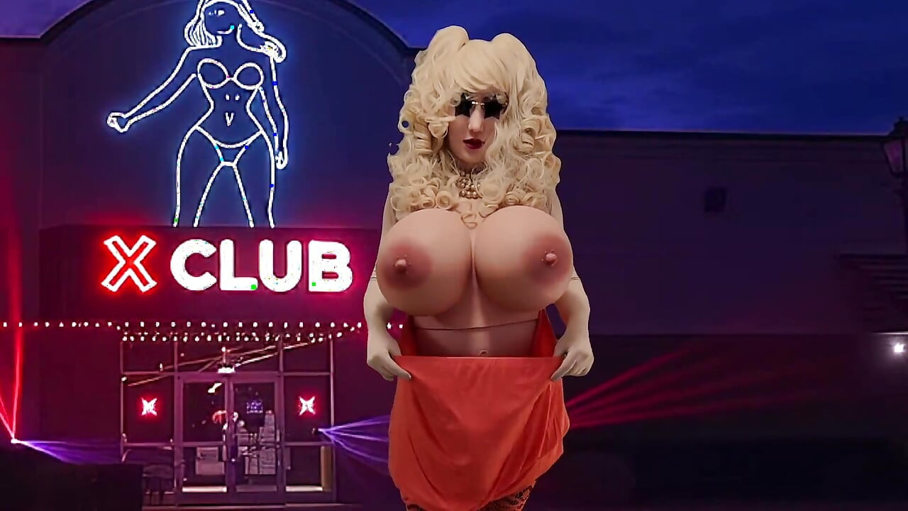 Narančasta Tube Top Sissy Kurva