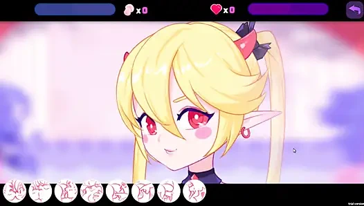 Hentai-spiel - Elfenmädchen flipper - sexy sukkubus mit einem schlanken körper in einer rohen, engen sex-session