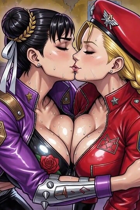 Chun Li i Cammy Gorący dekolt