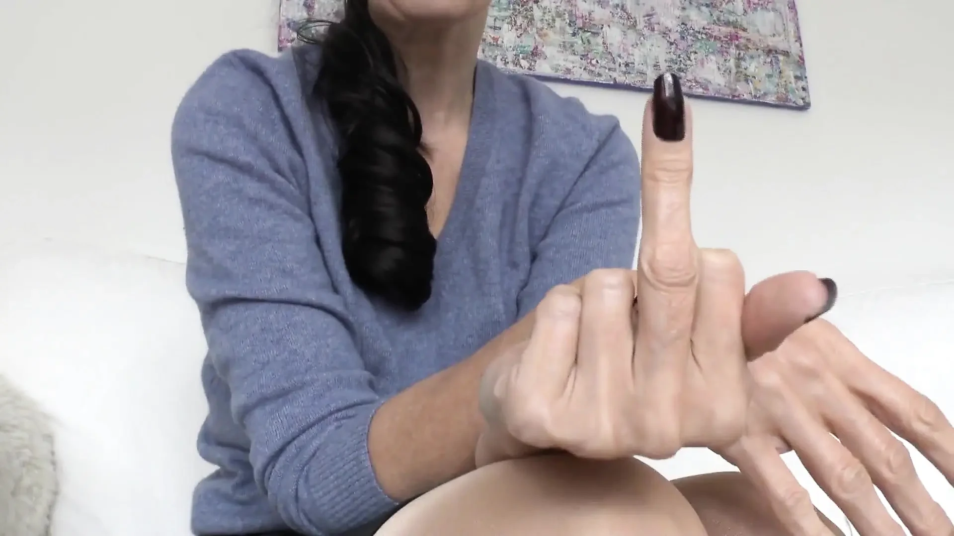 Dark Fingernails Make You Weak, JOI, Lady Victoria Valente