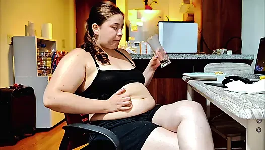 Сессия Начинки Живота Nicole В Burger