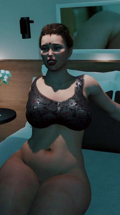 Desi Indian Stepmom having Sex with Her Stepson's Friend in the Bedroom | Clip 1