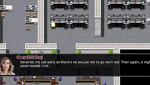 Ofis karısı #9: Stacy oyuncağıyla oynuyor