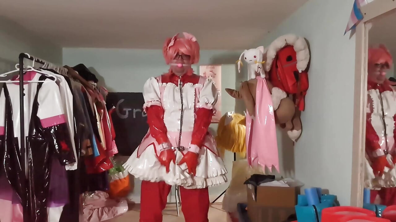 पीवीसी सूट जादुई लड़की madoka स्तरित और बाध्य