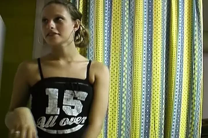 Slim and attractive German teen gets her shaved twat pleased
