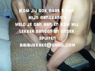 Bibi Bukkake walking on heels to her gangbang party
