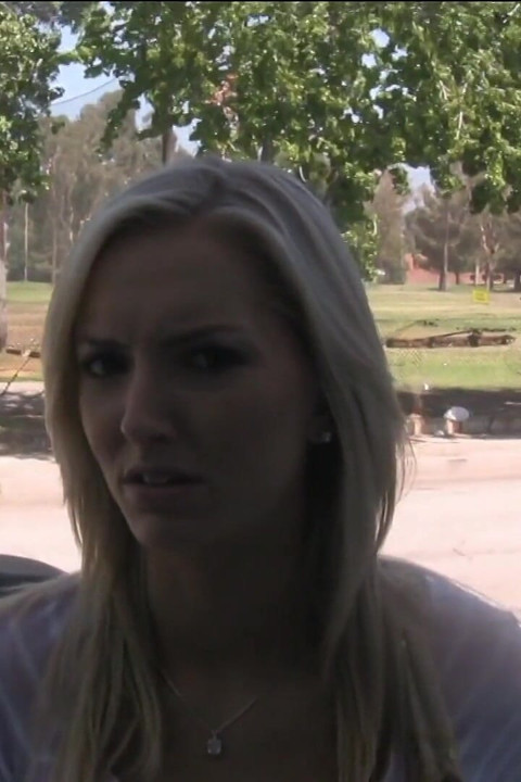 Slender blonde gets jizzed after a hard pound on the couch