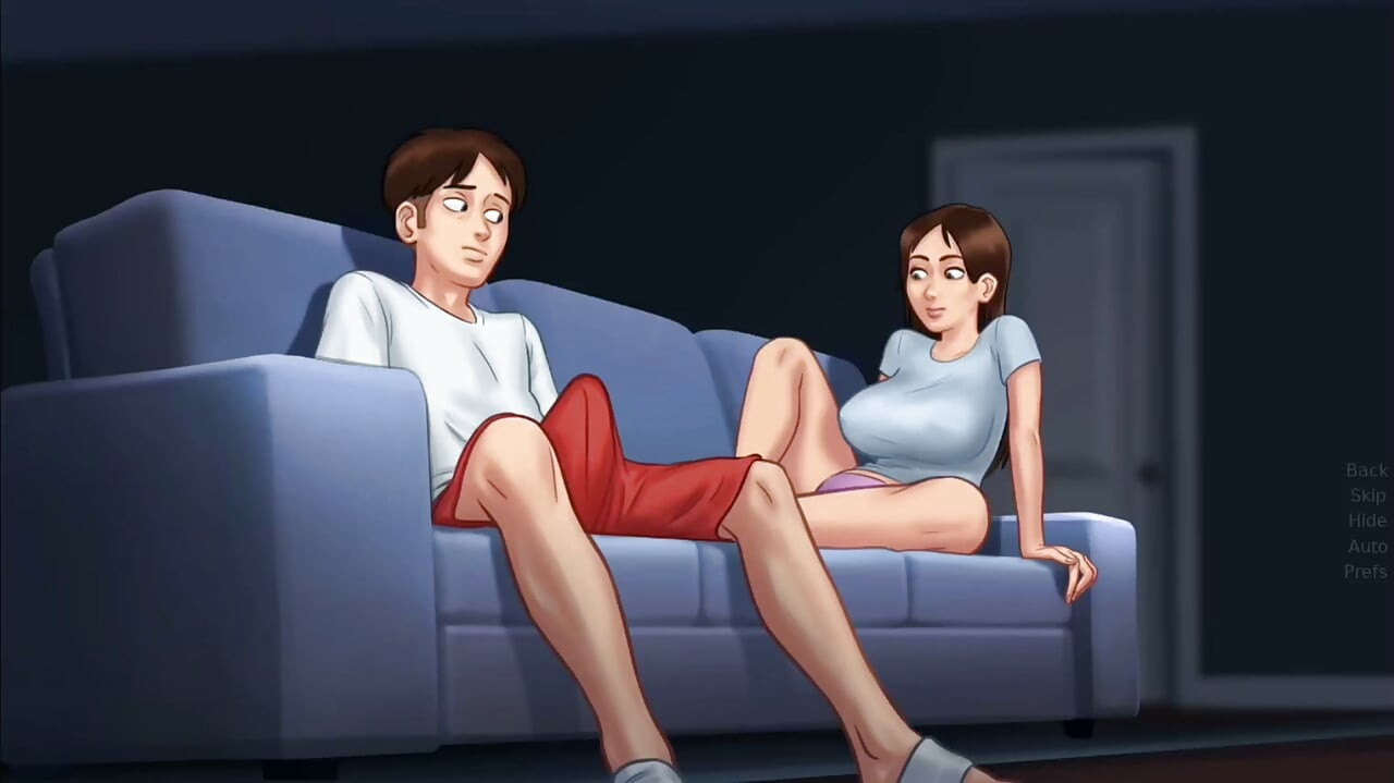 Debbie cho Anon một footjob bất ngờ với con cặc quái vật khổng lồ - gameplay summertime saga