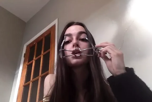 slut training his mouth for abuse