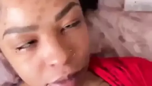 Giving her a mid blowing orgasm