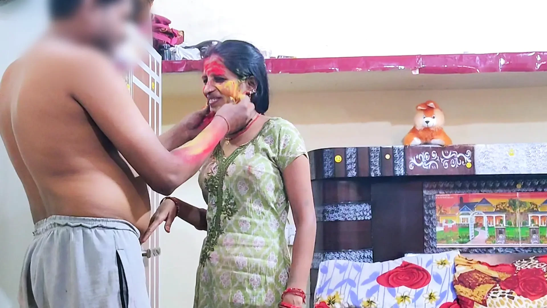 Gar Aai Pados Ki Bhabhi Ke Sath Holi Kelte Samay Samay Chudai Kar Diya 印地语音频