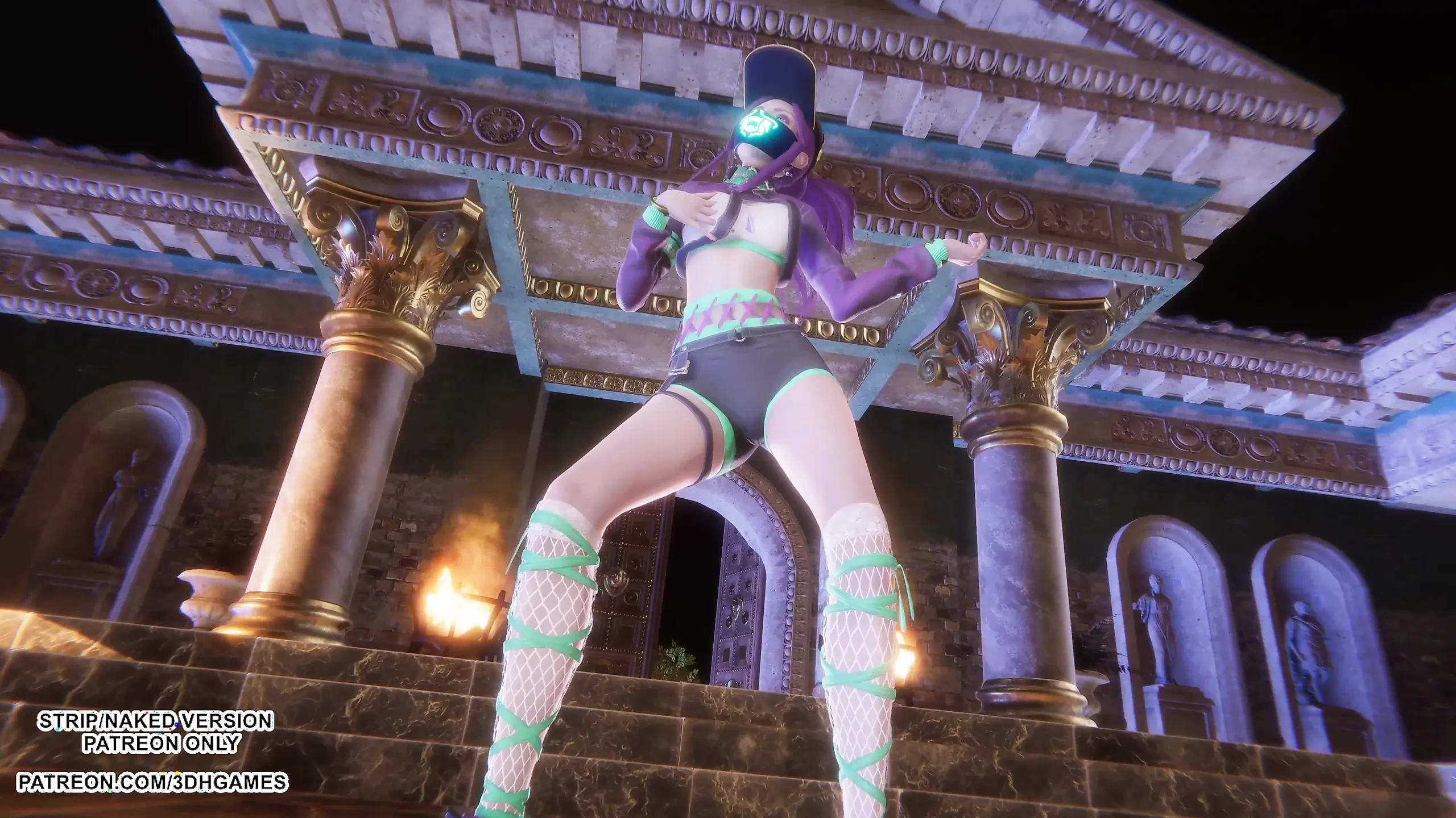 MMD MEOVV – HANDS UP Akali Sexy Kpop Dance League of Legends Uncensored Hentai 4K