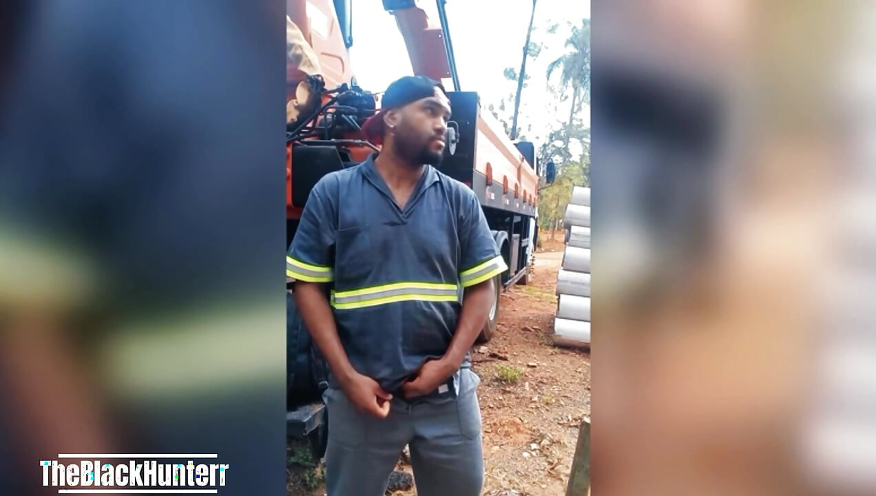 Masturbating on the Construction Site behind the Truck