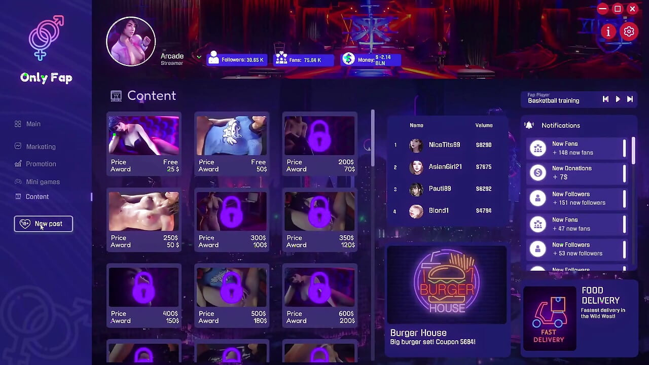 Onlyfap Simulator 4 Porr spel spel [del 01] Sex spel, Naken spel