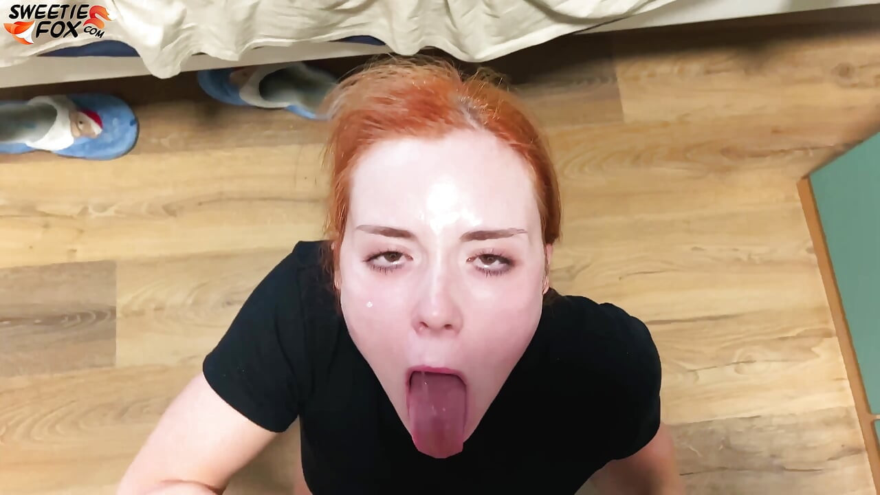Classmate Facefuck Hot Redhead and Doggystyle Fuck after Exam