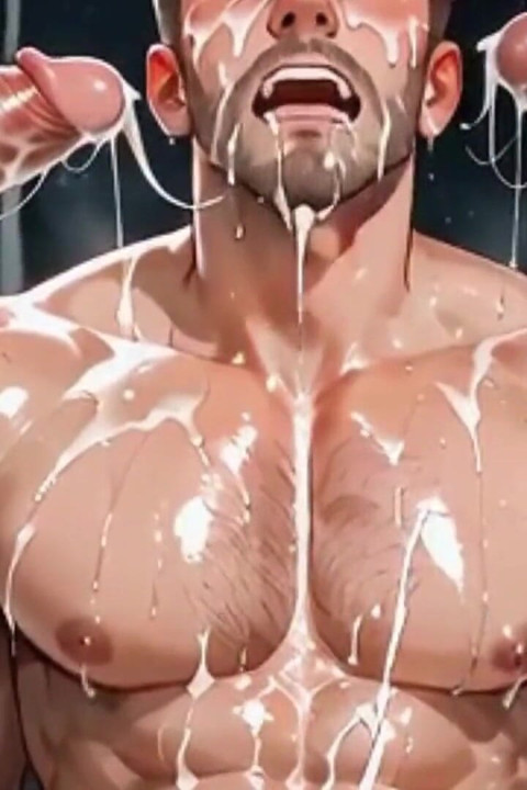 A Line of Married Men Fucking My Ass in This Insane Orgy. Yaoi Hentai Animation