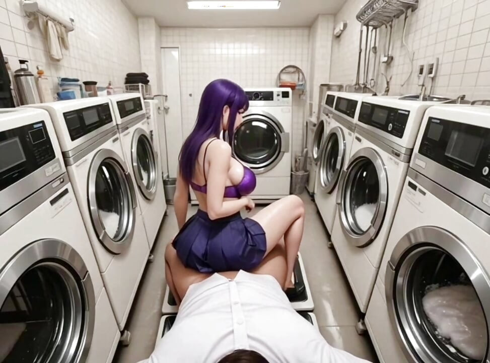 The sex happen between doing laundry and he comes to fix the horny problem