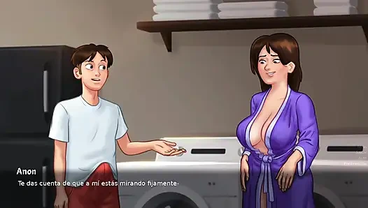 Stiefschwester gegen stiefmutter fickt mieter den ganzen tag im haus - Summertime saga