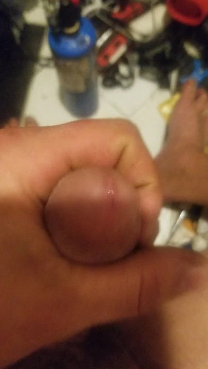 Playing with my small cock