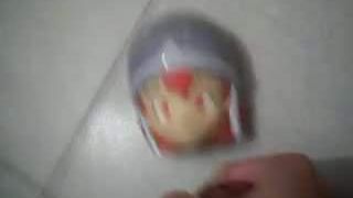 Ejaculare mare pe capul de păpușă Sora (Digimon)
