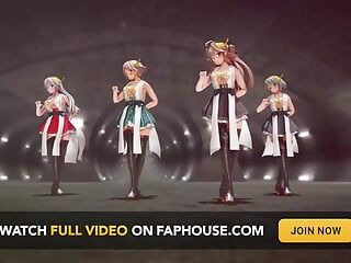 Mmd r-18 - anime - chicas sexy bailando - clip 311