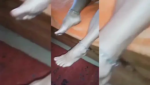 Жена-блондинка В Любительском Поведению Наслаждается Сексом