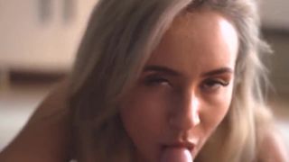 Sexy blonde sucks a dick like a lollipop (short version)