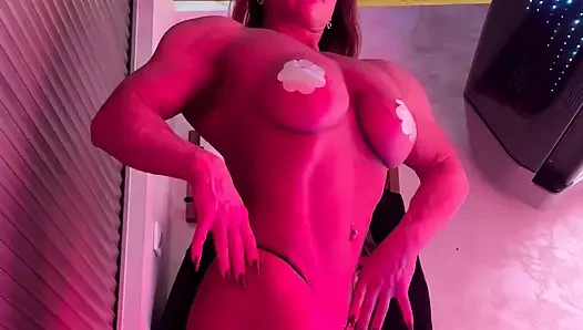 Sadece karın kaslarımı patlatmaya odaklanmışken.