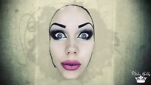 Free your dark goddess from wall JOI