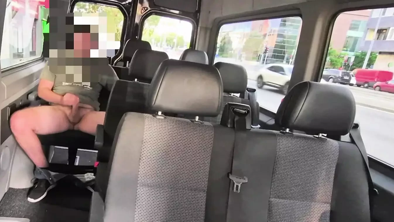 Wanking in a van in the busy morning traffic